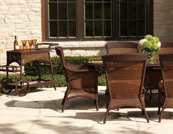 GRAND TRAVERSE BAR CART W/LAY ON GLASS