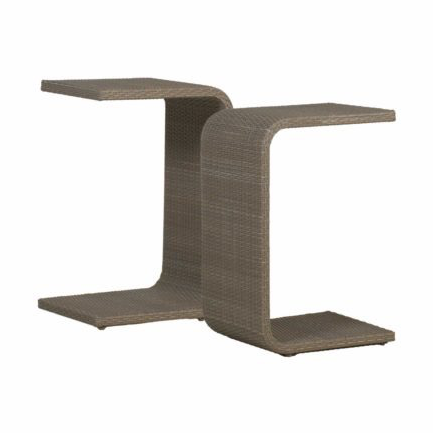 C TABLE WITH SLATTED TOP