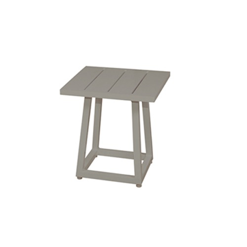 ALLUX 17x17 SIDE TABLE / PC ALUMINUM FRAME AND TOP