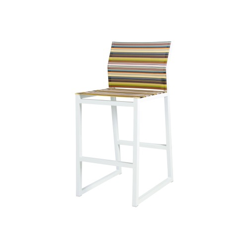 STRIPE BAR CHAIR/PC ALUMINUM FRAME/STRIPES SLING