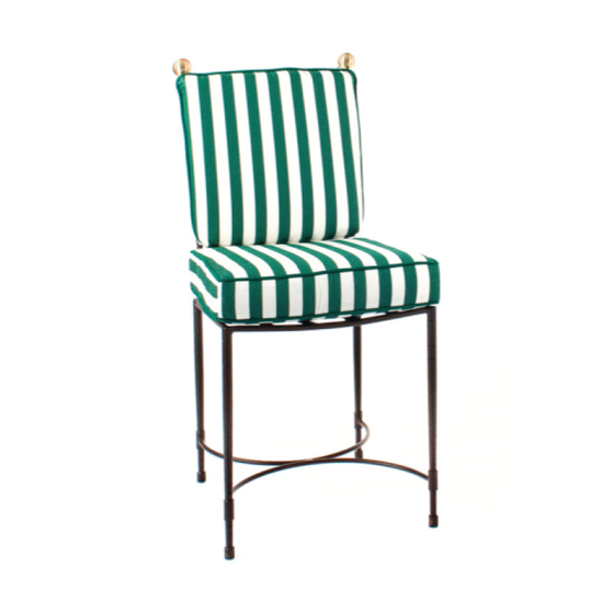AMALFI SIDE CHAIR LARGE IN EPOXY COATED STEEL