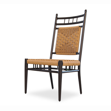 LLOYD FLANDERS Outdoor Dining Side Chair with Woven Seat - Kolo Collection