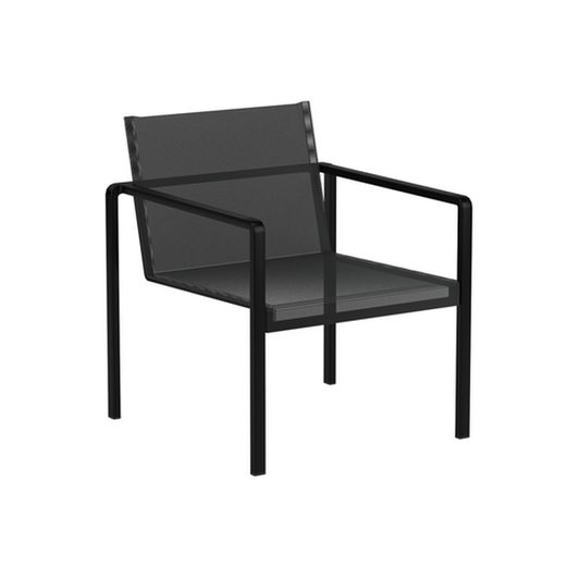 ALURA RELAX CHAIR/ANTHRACITE PC ALUMINUM/BLACK BATYLINE - Kolo Collection
