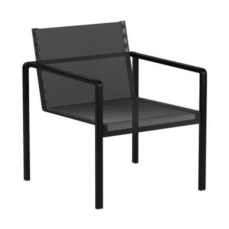 ALURA RELAX CHAIR/ANTHRACITE PC ALUMINUM/BLACK BATYLINE - Kolo Collection