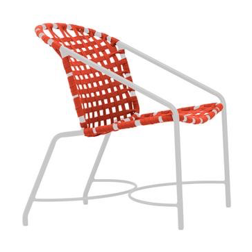 KANTAN ALUMINUM DINING ARM CHAIR WITH SUNCLOTH STRAP