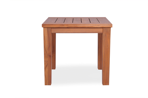 TEAK 24x24 END TABLE WITH TAPERED LEG