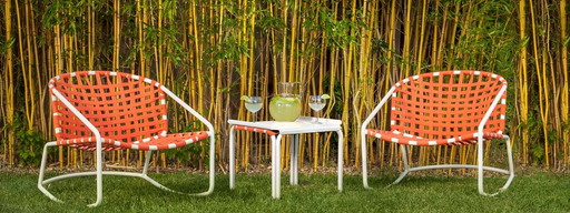 KANTAN ALUMINUM ROCKER WITH SUNCLOTH STRAP