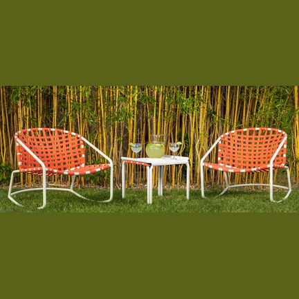 KANTAN ALUMINUM ROCKER WITH SUNCLOTH STRAP