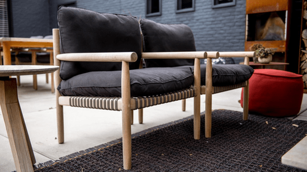 TIBBO LOUNGE CHAIR WITH VULCANO MATTE WEAVE - Kolo Collection