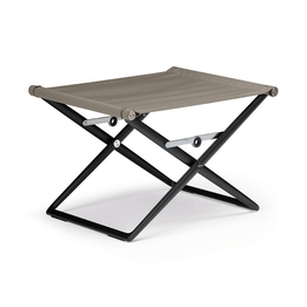 SEAX FOOTSTOOL/BLACK FRAME/SAIL TAUPE TEXTILE (MTO/50 PC MIN) - Kolo Collection