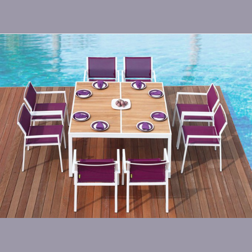 ALLUX STACKING DINING CHAIR / PC ALUMINUM