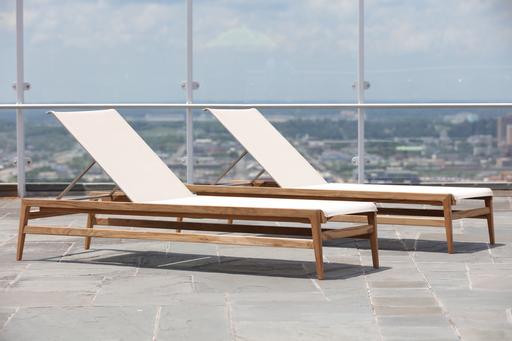 COAST TEAK CHAISE LOUNGE