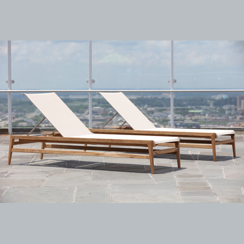 COAST TEAK CHAISE LOUNGE