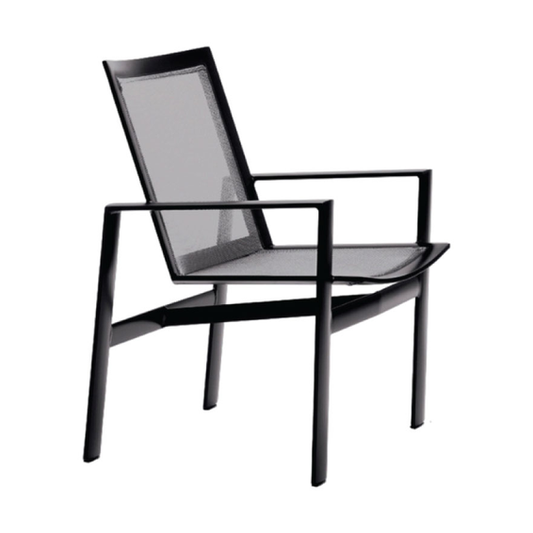 PARKWAY FRAMED SLING DINING ARM CHAIR, B