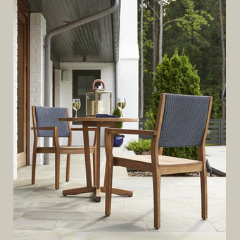 TEAK 30 INCH ROUND BISTRO TABLE - Kolo Collection