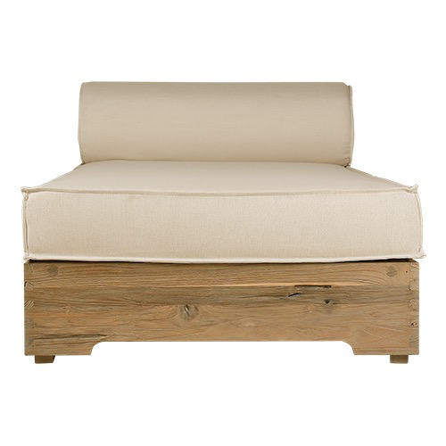 AIKO SECTIONAL LOUNGER /TEAK BASE/ HPL BACK/GRADE A
