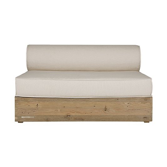 AIKO COMFORT MODULE ARMLESS, TEAK BASE/HPL BACK/GRADE C