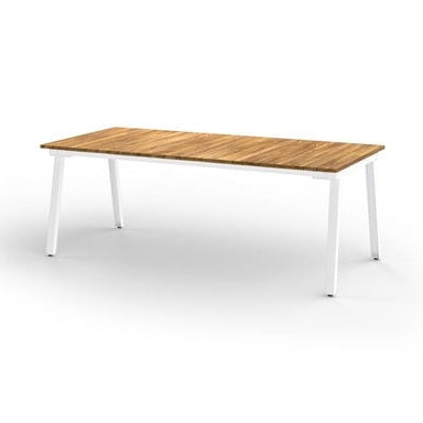 MAXXIMUS TABLE, PREMIUM TEAK / PC GALVANIZED STEEL - Kolo Collection