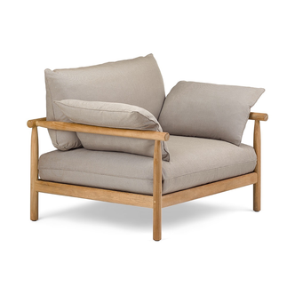 TIBBO XL LOUNGE CHAIR WITH VULCANO MATTE WEAVE