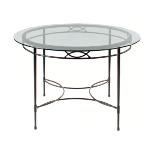 AMALFI 36 INCH ROUND DINING TABLE BASE, EPOXY COATED STEEL