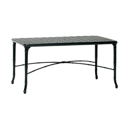 CALCUTTA 24x42 CAST ALUMINUM COFFEE TABLE