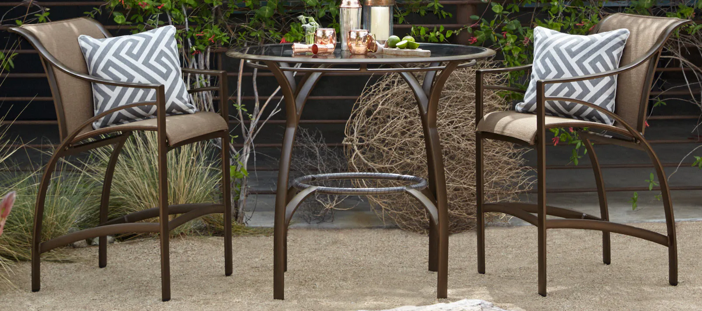 PASADENA SLING BARSTOOL W/ARMS - GRADE B