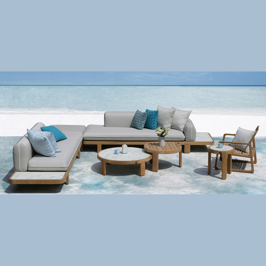 HACIENDA CONFIGURATION 2A + PIPING / GRADE A (PREMIUM TEAK) (C) - Kolo Collection