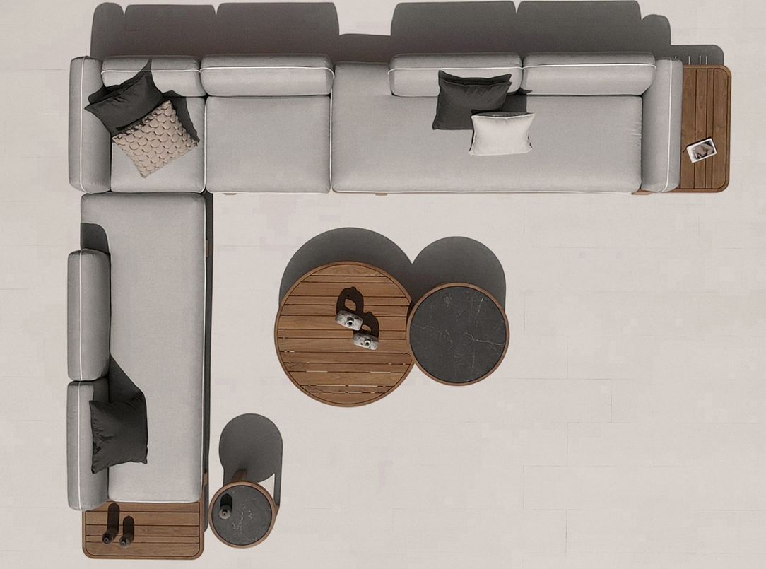 HACIENDA CONFIGURATION 2A + PIPING / GRADE A - Kolo Collection