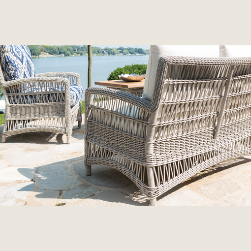 MACKINAC LOVE SEAT WITH GRADE C FABRIC/CONTRAST WELT - Kolo Collection