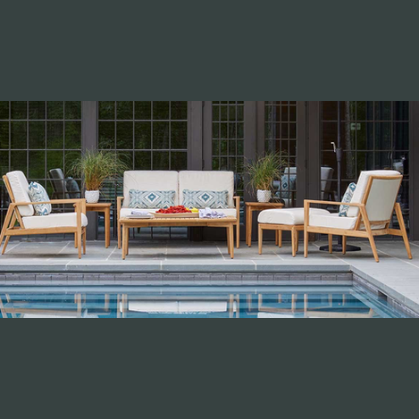 WOODLAWN 48x30 COFFEE TABLE IN NATURAL TEAK (Discontinued) - Kolo Collection