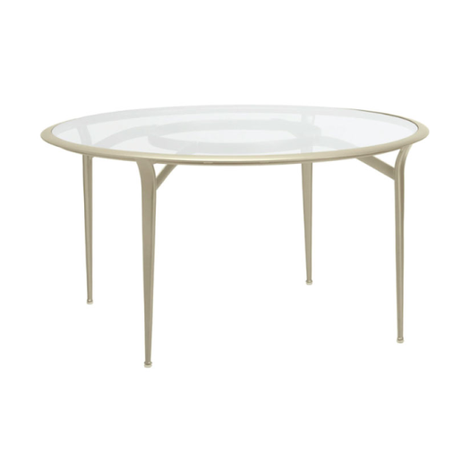 FLIGHT 54' ROUND DINING TABLE WITH GLASS TOP (NO HOLE)