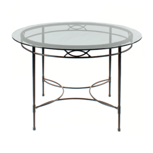 AMALFI 64" ROUND DINING TABLE, BASE IN EPOXY COATED STEEL - Kolo Collection