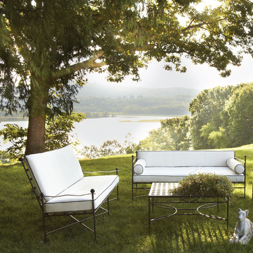 TUXEDO SOFA 80", EPOXY COATED STEEL, BOLSTER PILLOWS ARE ADDITIONAL