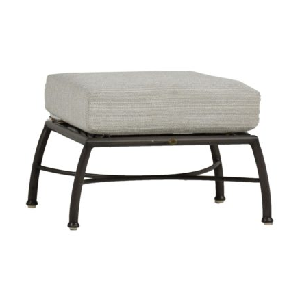 MAJORCA ALUMINUM OTTOMAN (cushion not included)
