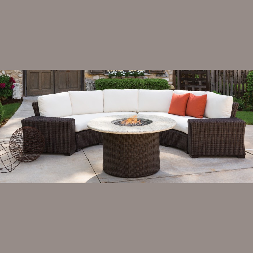 MESA CURVED SOFA SECTIONAL WITH GRADE B FABRIC / NO WELT - Kolo Collection