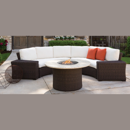 MESA CURVED SOFA SECTIONAL WITH GRADE B FABRIC / NO WELT - Kolo Collection