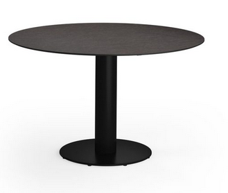 STIZZY 50 ROUND PEDESTAL TABLE, PC STEEL BASE STANDARD FINISH/HPL TOP, CALL FOR PRICE