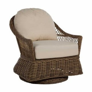 SOHO WOVEN SWIVEL GLIDER - RAFFIA