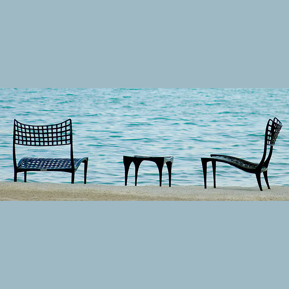 SOL Y LUNA ARMLESS LOUNGE CHAIR WITHOUT CUSHION