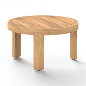 HACIENDA 18 ROUND SIDE TABLE / PREMIUM TEAK TOP