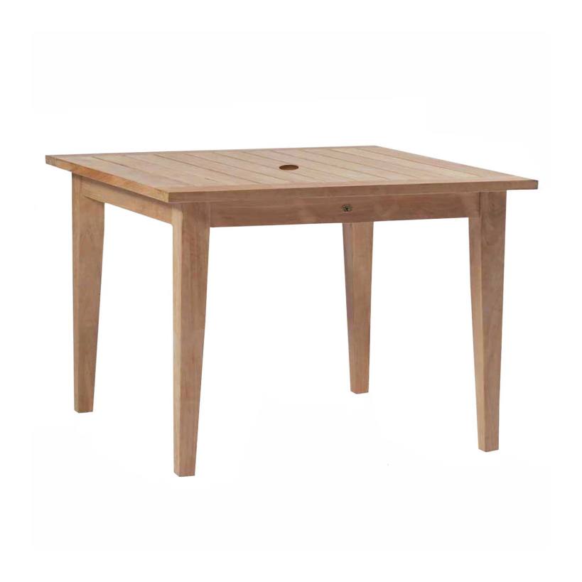 SUMMER CLASSICS 42 IN SQ TEAK FARM DINING TABLE