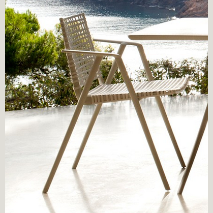 BRANCH DINING ARMCHAIR / ALUMINUM / POLYPROPYLENE - Kolo Collection