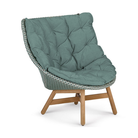 MBRACE WING CHAIR W/ TEAK BASE