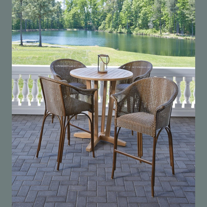 TEAK 30" ROUND BAR TABLE - Kolo Collection