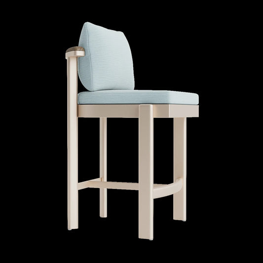 LUCA BAR STOOL W/TEAK GRADE A