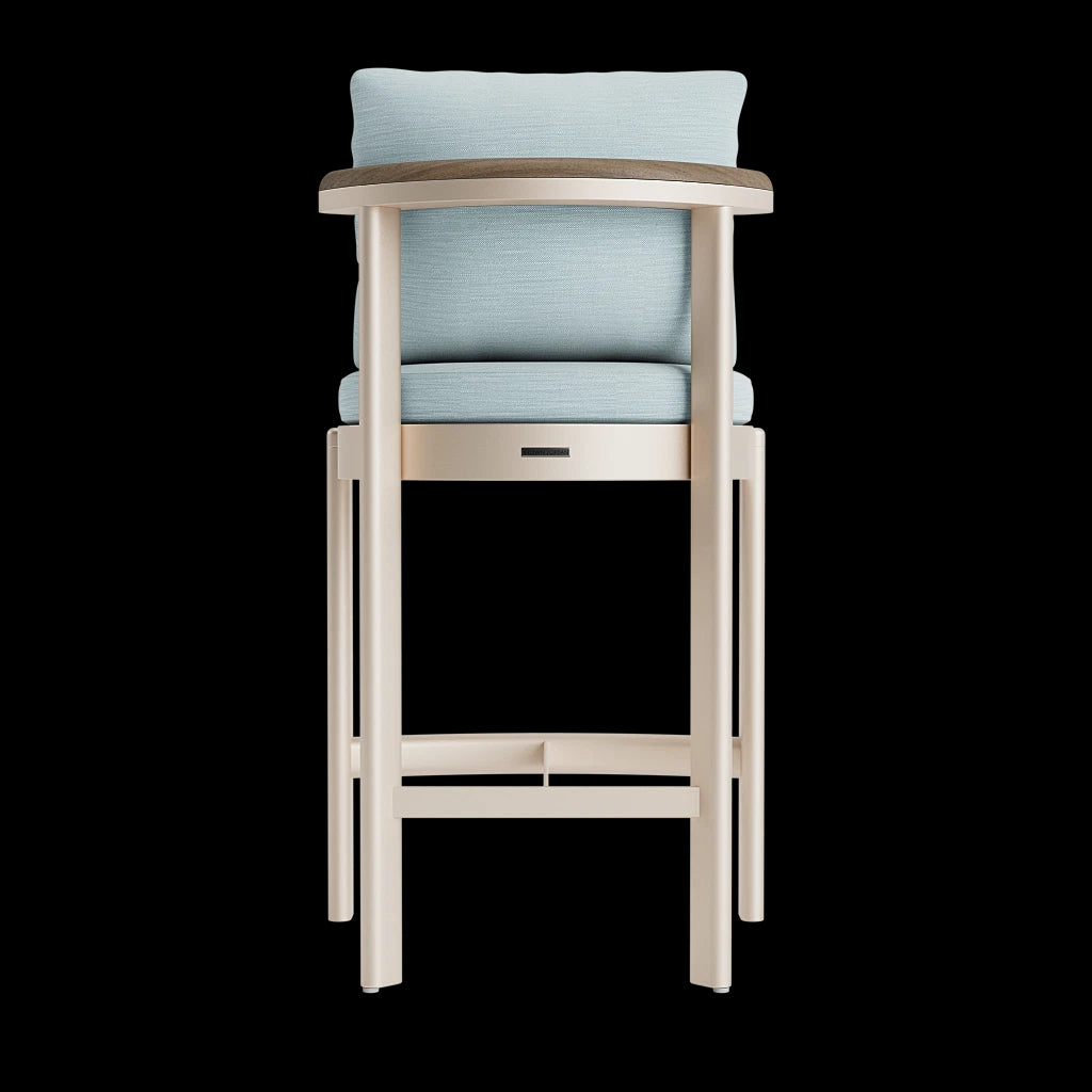 LUCA BAR STOOL W/TEAK GRADE A