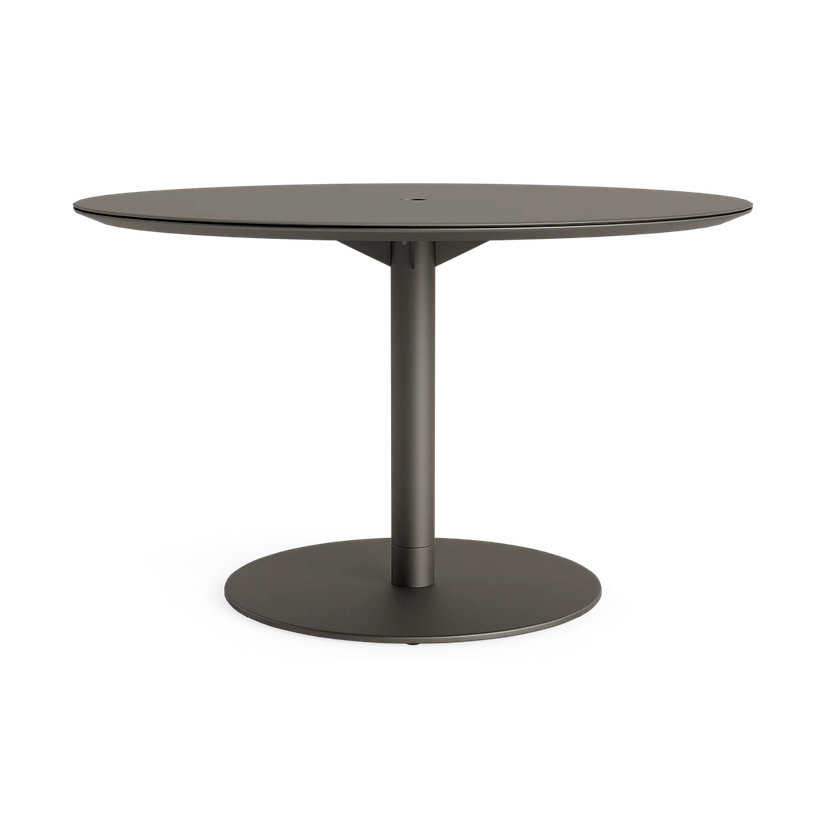 LISBON 48 INCH ROUND PEDESTAL DINING UMBRELLA TABLE