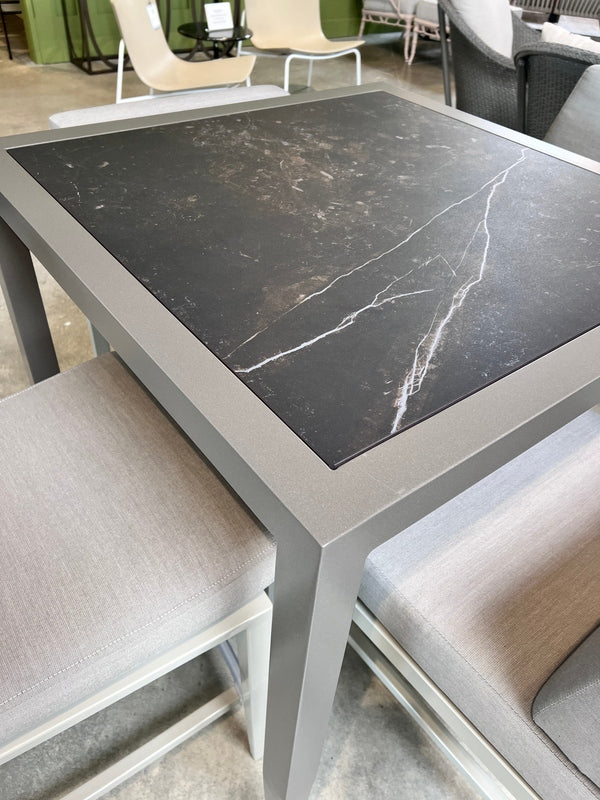 PAVILION FURNITURE COMMUNAL COUNTER HT TABLE + FOUR COUNTER HT STOOLS - Kolo Collection