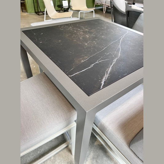 PAVILION FURNITURE COMMUNAL COUNTER HT TABLE + FOUR COUNTER HT STOOLS - Kolo Collection
