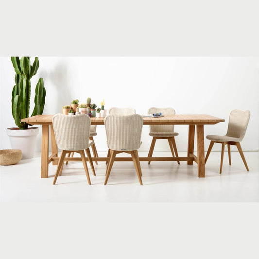LENA DINING CHAIR / TEAK BASE - Kolo Collection